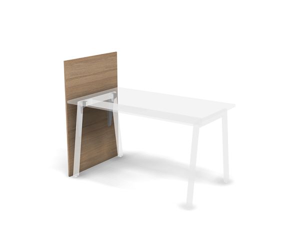 MATRIX 121P033 Экран боковой от пола и выше уровня стола 780х16х1155 Швейцарский вяз - Вид 1