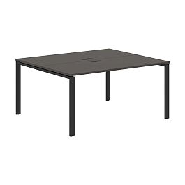 Стол 2-х местный EUWST 1513 Мокко/Черный 1560х1346х750 EDIS - Фото предпросмотра