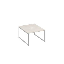 Стол 120 переговорный с металлокаркасом QUATTRO A4 А4 Б4 134 БП дуб / металлокаркас серый - Фото предпросмотра