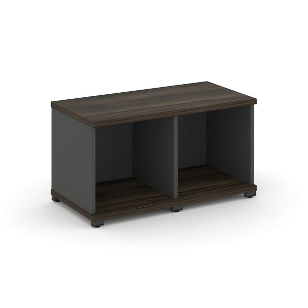 Concept Стеллаж 2 узкие секции, 1 ниша CN.STU-120 Дуб Мали/Антрацит/Металл Антрацит 836*420*450 - Вид 1