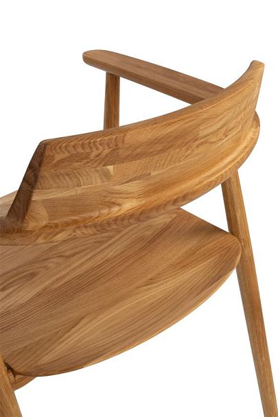 Кресло деревянное из массива дуба Сэн Дуб светлый - Вид 14