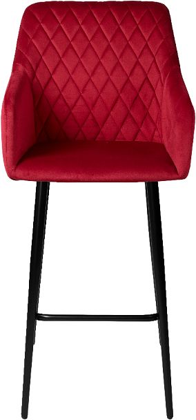 Барное поворотное кресло Барли К, Confetti bordo/черный - Вид 3