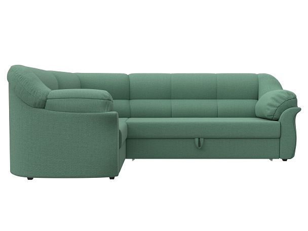 Диван угловой Карнелла левый угол Рогожка зеленый - Вид 2