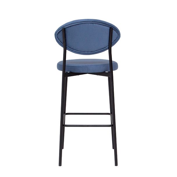 Стул барный Hawaii, велюр Velutto 48, ножки металл черный муар - Вид 5