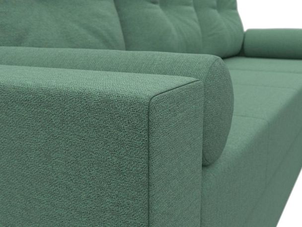 Диван угловой Верона Лайт правый угол Рогожка зеленый - Вид 4