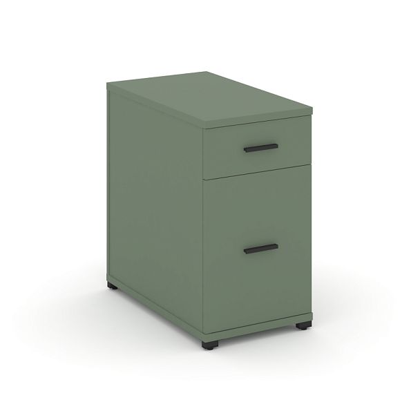 Concept Тумба опорная/приставная 1 ящ.+1 распаш. фасад CN.TGO-005 B Кобо/Металл Черный 420*720*750 - Вид 1