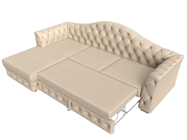 Диван угловой Артис левый угол Экокожа бежевый - Вид 7