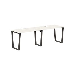Стол 2-х местный EVWST 2367 Ясень Траун/Мокко 2326х670х750 EDIS - Фото предпросмотра