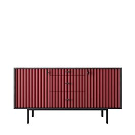 Комод две дверки и три ящика Emerson арт EM08/red/L - Фото предпросмотра