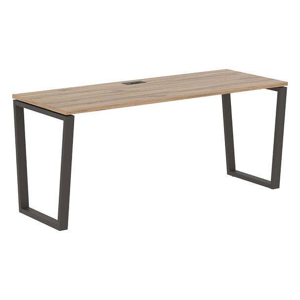 Стол прямой EVST 1767 Дуб Денвер светлый/Мокко 1760х670х750 EDIS - Вид 1