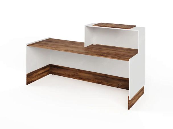 RTD090-200-SH ТАНДЕМ / TANDEM Стойка ресепшн 4-200 2000х700х1200 Таксония шоколадная - Вид 2