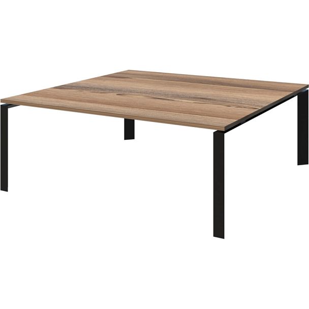 Стол переговорный на металлокаркасе НТМП.П.180.11 Дуб сафари/Антрацит 1800x1100x750 Аргентум-МП - Вид 1