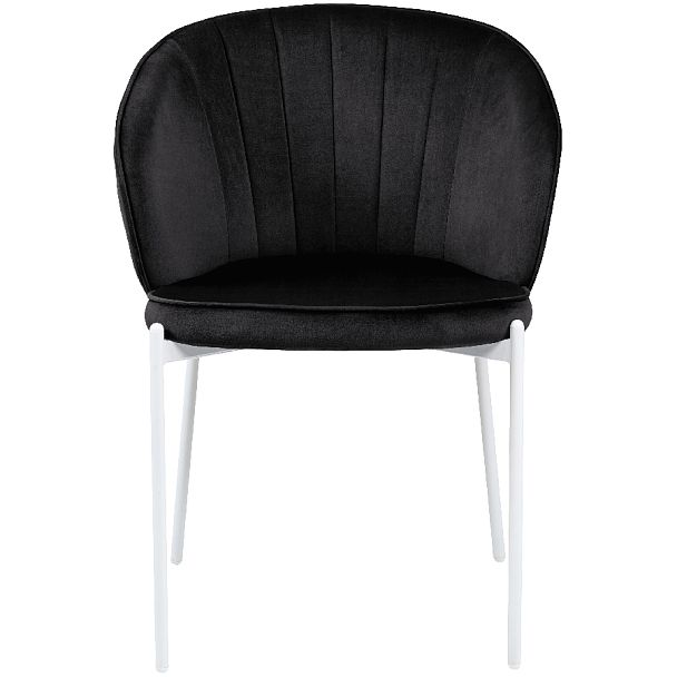 Стул кухонный Миэль черный велюр/белый - Вид 2