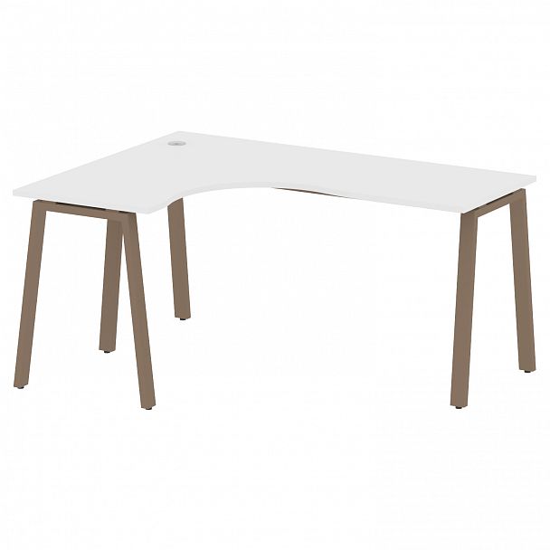 Стол "Metal System" БА.СА-4 белый/мокко - Вид 2
