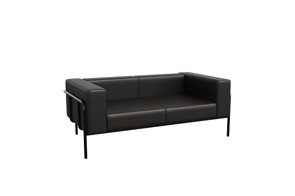 Flex Диван двухместный FLX-2 Santorini 0401/Металл Черный 1750*915*690 - Вид 1