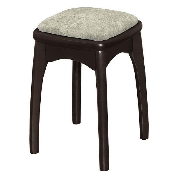 Табурет с фигурной ножкой / мягкий / бочонок Н Венге (Лак),FRESCA DOVE - Вид 1