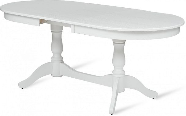 Стол деревянный раздвижной Барэнт 150(190)х90х76 Белый - Вид 5