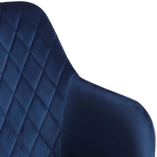 Барное поворотное кресло Барли К, Confetti blue/белый - Вид 9