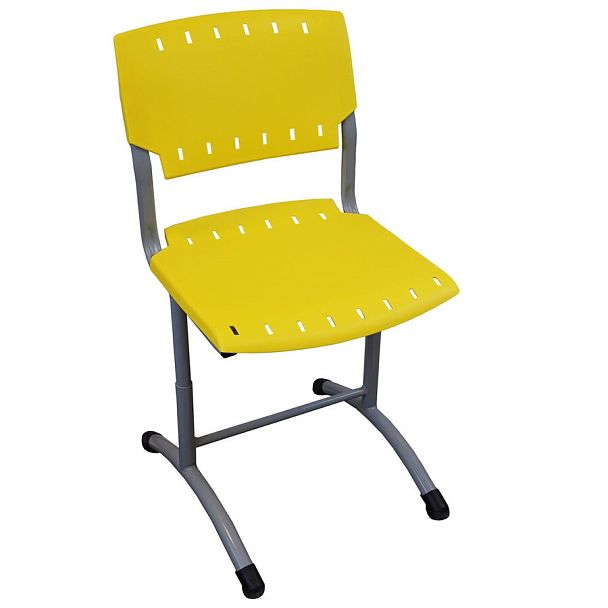 Школьный стул Sigma (каркас гнутые ножки), желтый, гр.4-7 - Вид 1