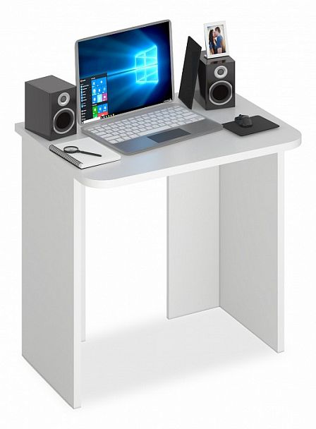 Стол офисный Домино Lite СКЛ-Прям80Р Белый - Вид 1