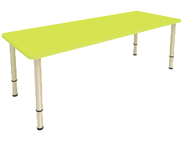 Детский стол 2-х местный (1100х550), желтый, гр.0-3 - Фото предпросмотра
