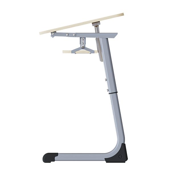 Парта Smart на плоскоовале 1М с РН (столеш.ЛДСП ЗУ, экран ЛДСП, полка), гр.3-5 - Вид 6