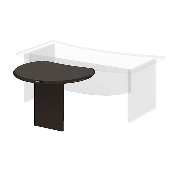 Приставка спереди стола "Президент"  ПК-ПР-ПР110Х90/Д/КР-В1-179П дуб ферраре пленка новая - Вид 1