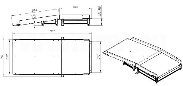 Пандусы с платформами для интроскопов - Вид 3