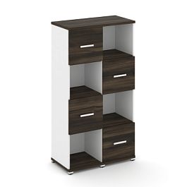 Concept Набор №421.U CN.STUN-421 W Дуб Мали/Белый Бриллиант/Металл Белый 836*420*1554 - Фото предпросмотра