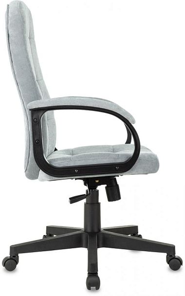 Кресло руководителя Бюрократ CH 002 Fabric серо-голубой Light-28 крестов. пластик - Вид 2