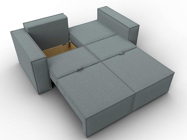 Диван прямой Куба мини Рогожка серый - Вид 9