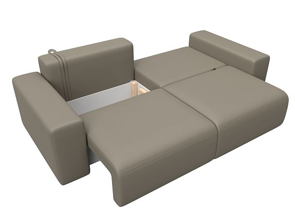 Диван прямой Лига-036 НПБ Классик Экокожа бежевый - Вид 8