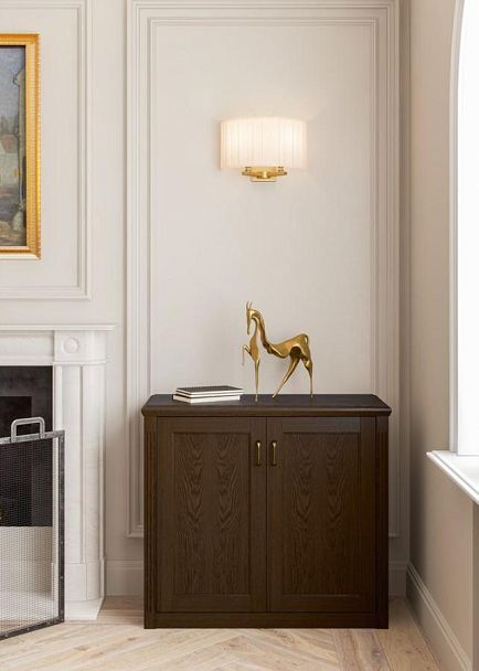 Шкаф комбинированный высокий (2 для документов со стеклянными дверями + 1 для одежды с дополнением) Perseo ПС 355 дуб мелвилл - Вид 5