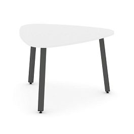 Стайл Проджект Стол переговорный SN-5.SPRG-71.3 Белый/Металл Антрацит 1200*1200*750 - Фото предпросмотра