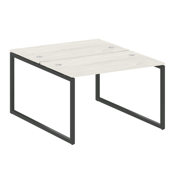 Metal System Quattro Р. ст. на О-образном м/к 40БО.РАС-СП-2.2 Дуб наварра/Антрацит металл 1200*1475*750 - Вид 1