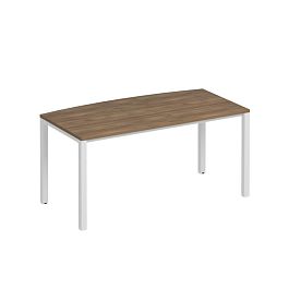 Стол руководителя на металлокаркасе КФ Комфорт КФ К.Б1 1141 ШТ дуб шамони темный / белый - Фото предпросмотра