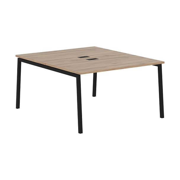 Стол 2-х местный ELWST 1316 Дуб Денвер светлый/Черный 1360х1606х750 EDIS - Вид 1