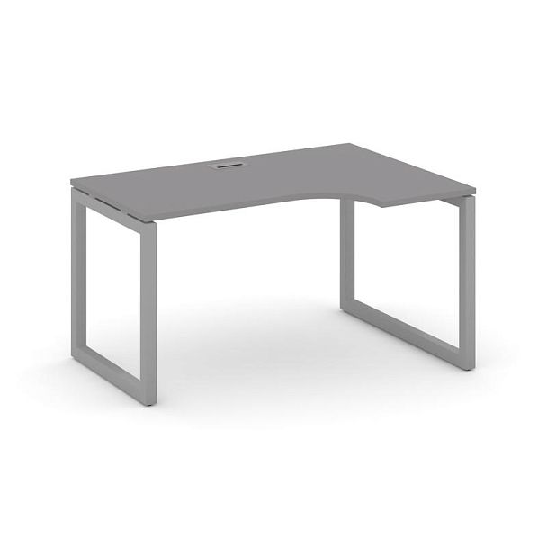 Стайл Проджект Стол рабочий эргономичный SN-5O.SPA-012(R) Серый Пепел/Металл Серый 1580*700/980*750 - Вид 1
