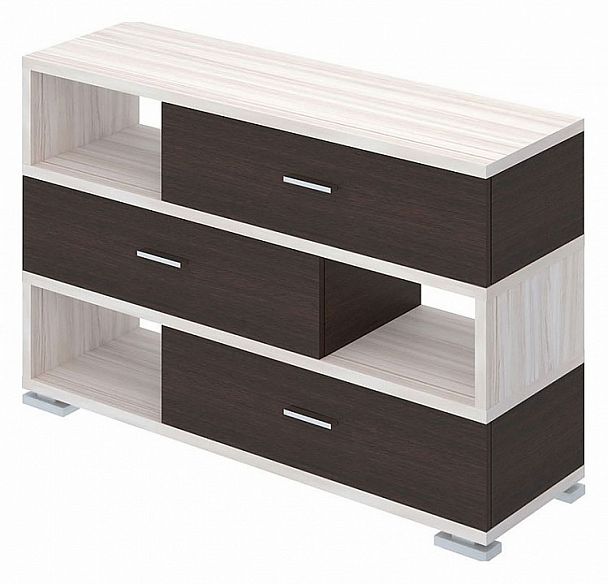 Тумба комбинированная Домино СБ-40/3 Венге/Карамель - Вид 1