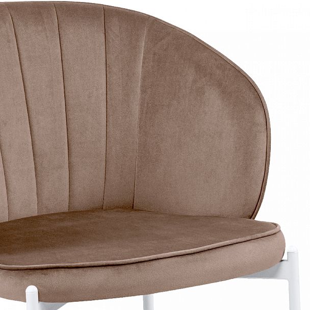 Комплект кухонных стульев Миэль латте велюр/белый, 3 шт. - Вид 8