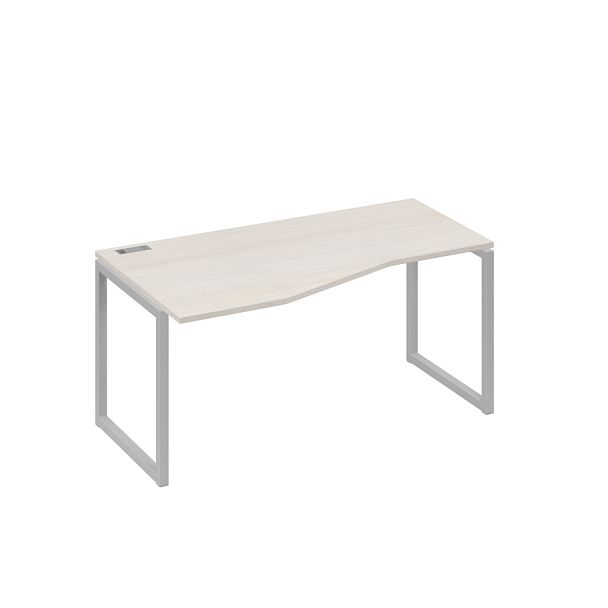 Стол эргономичный левый "Техно" на металлокаркасе QUATTRO A4 А4 Б4 065 БП дуб / металлокаркас серый - Вид 1