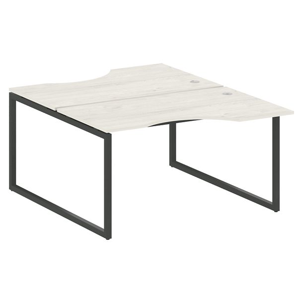 Metal System Quattro Р. ст. криволинейная на О-образном м/к 40БО.РАС-СА-2.2 Дуб наварра/Антрацит металл 1400*1835*750 - Вид 1