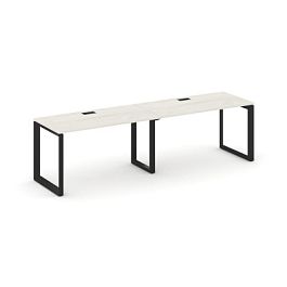 Style Project Next Рабочая станция односторонняя SN-59O.ORS-011 Дуб Наварра/Металл Черный/Черный Заглушка 1960*700*750 - Фото предпросмотра