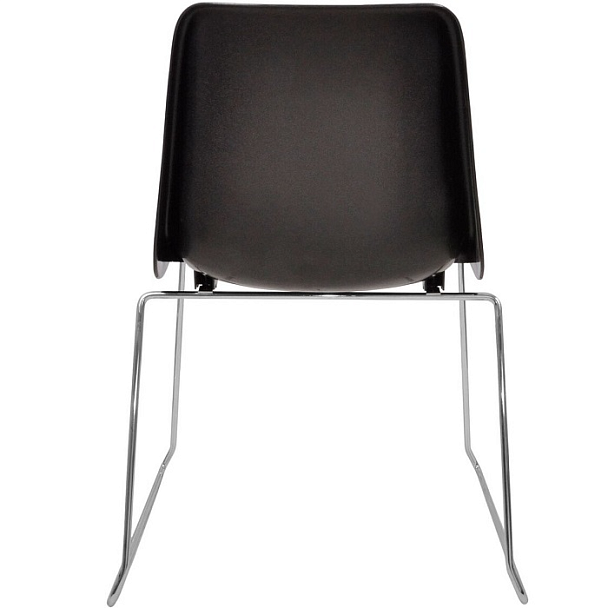 Стул Vicenza (пруток), каркас Хром, черный, РП+ИК, стопируемый - Вид 4