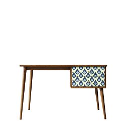 Стол рабочий Berber принт 13 с одной тумбой арт BB20/Print_13 - Фото предпросмотра