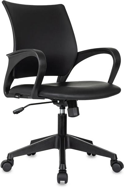 Кресло Бюрократ CH-695N черный экокожа крестов. пластик - Вид 1