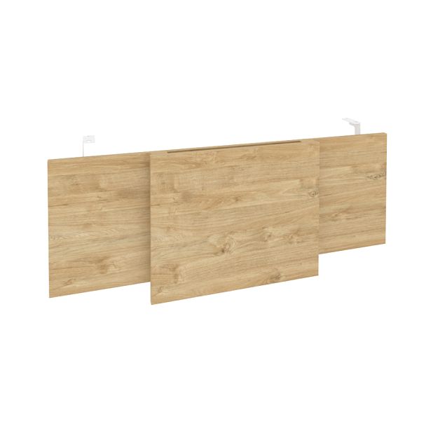 Onix Direct Царга стола руководителя O.M-CSR-3 Тиквуд светлый/Белый металл 1140*450*54 - Вид 1