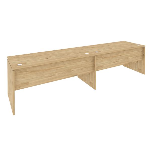 Onix Рабочая станция O.RS-2.4.7 Тиквуд светлый 3160*720*750 - Вид 1