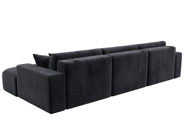 Диван угловой Лига-036 НПБ Классик Лонг правый угол Велюр серый - Вид 6