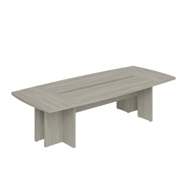 Стол переговорный большой Wing 3000х1300х750 / цвет: дуб светлый, опоры ЛДСП - Вид 1